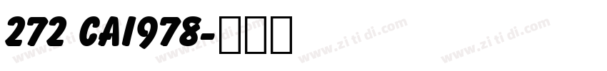 272 cai978字体转换